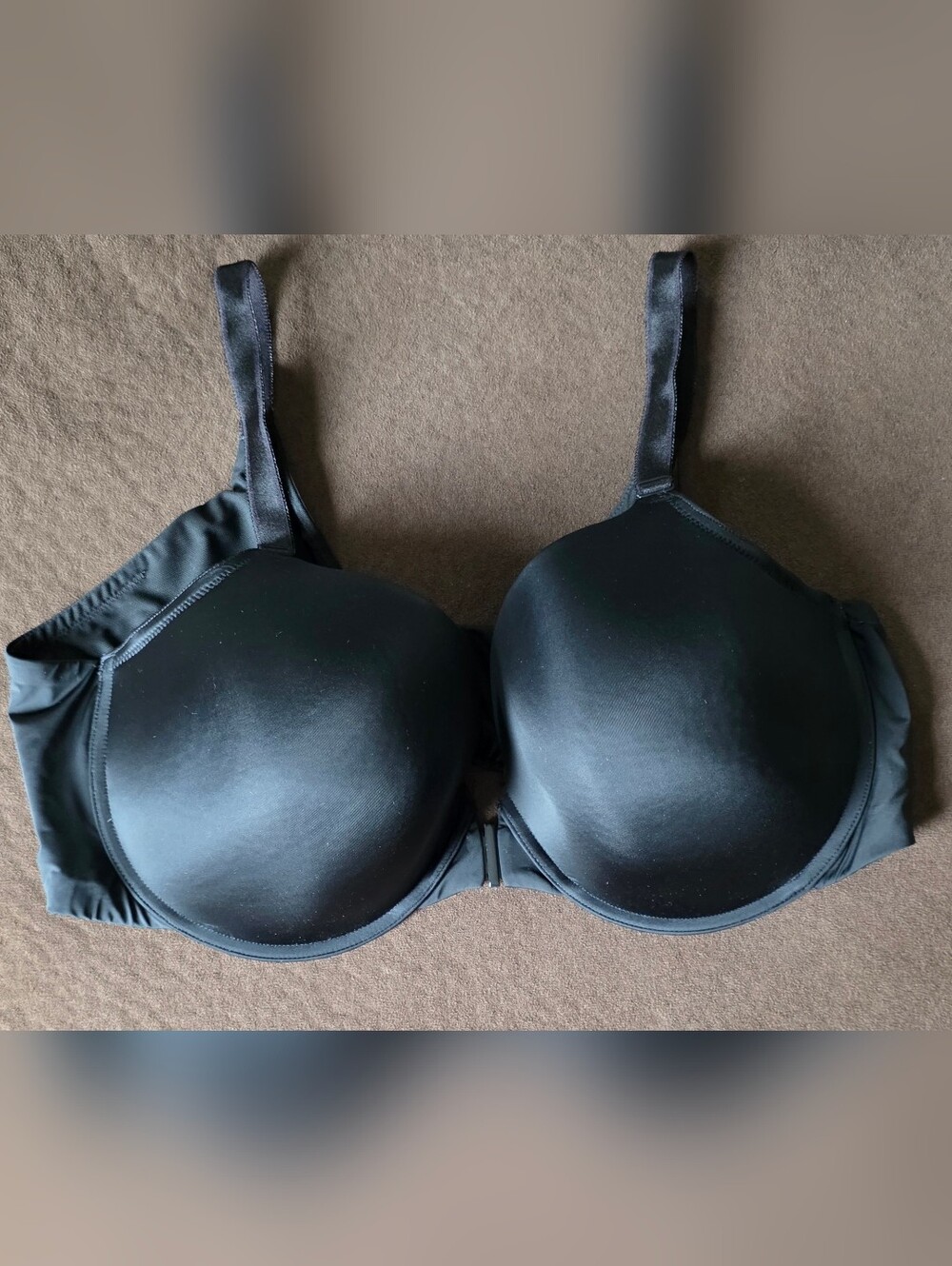 Torrid Perfect T Front-Close Lightly Lined Bra - Size 44DD - Black